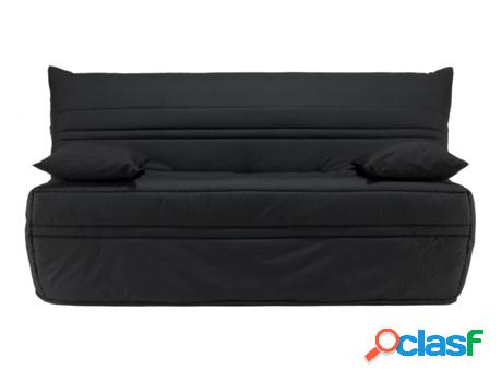 Sofá Cama VENTE UNIQUE Canyon Ii (89 x 163 x 97 cm - Negro)