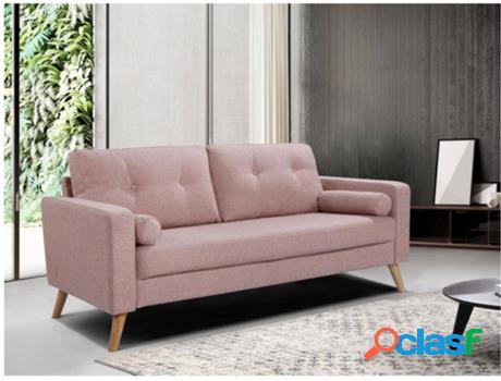 Sofá VENTE UNIQUE Tatum (Rosa - Tejido - 83x182x81 cm)