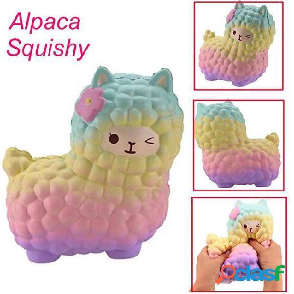 Soft stress reliever toys, jumbo sheep squishy cute alpaca