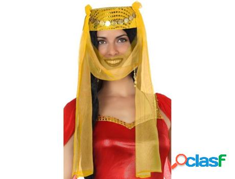 Sombrero DISFRAZZES Árabe Amarillo Con Velo