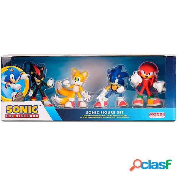 Sonic Conjunto 4 Figuras Familia