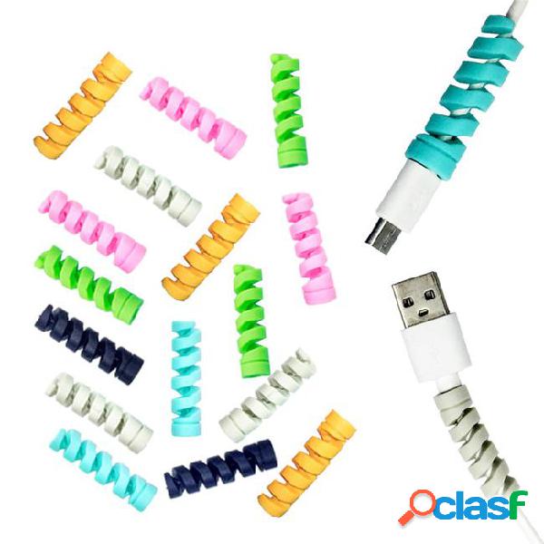 Spiral cable protector date cable charging cord protective