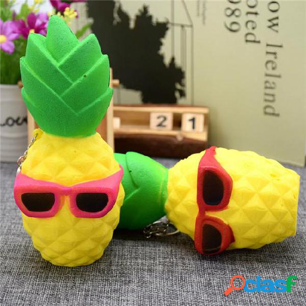 Squeeze pineapple squishy slow rising decompression toys
