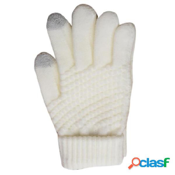 Srogem fashion warm handschoene winter thick geometri