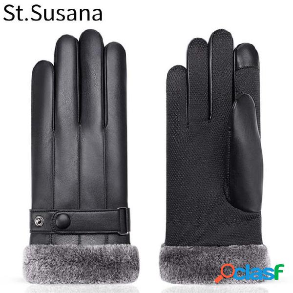St.susana autumn winter gloves 2018 men warm gloves new