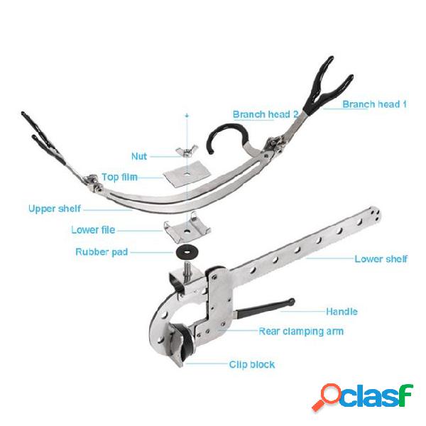 Stainless steel folding fishing pole holders bridge kayak