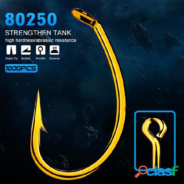 Steel dowel 1000pc fly fishing hook 80250-6/8/10/12 size