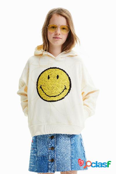 Sudadera Smiley® lentejuelas reversibles - WHITE - M