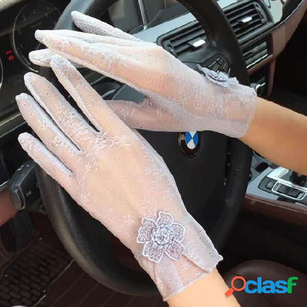 Summer outdoor lace gloves