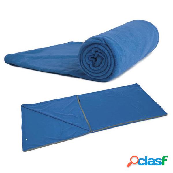 Super fine fleece material sleeping bag outdoor camping can