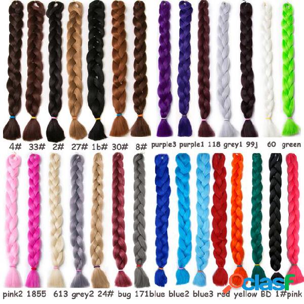 Synthetic braiding hair crochet braids hair extensions one