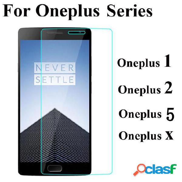 Szaichgsi ultra thin tempered glass for oneplus x 5 2 1 for