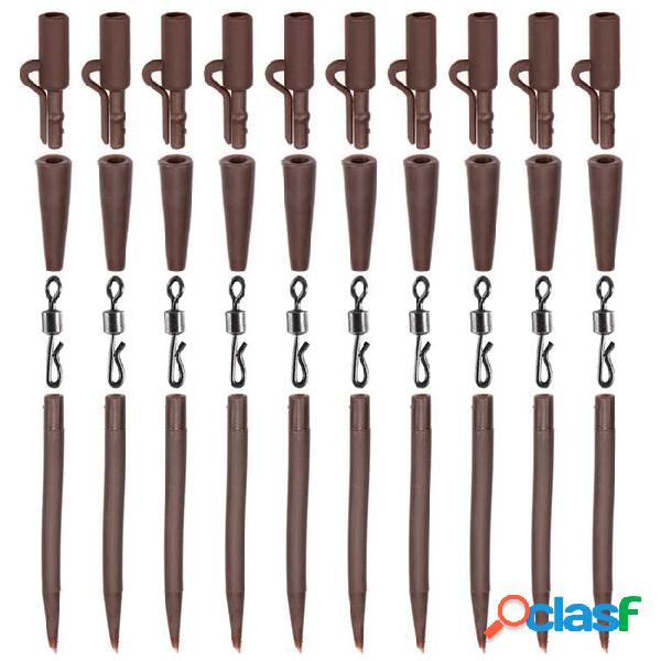 Tackle boxes 4 setsrolling swivels fishing sleeves 40pcs