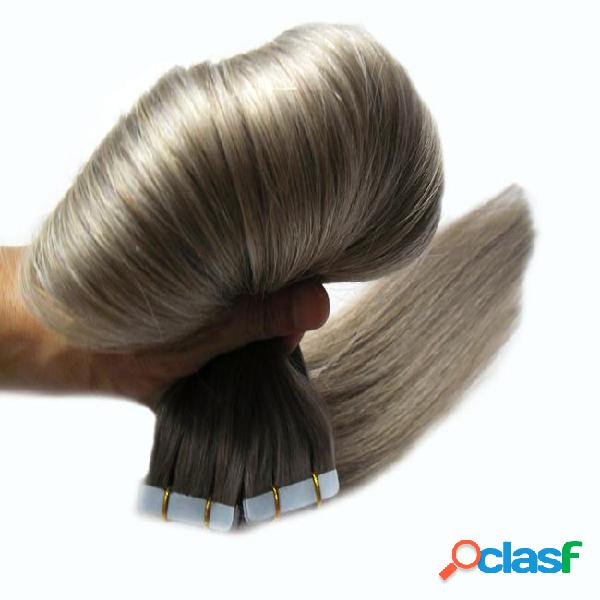 Tape hair remy 40pcs seamless skin weft tape in human hair
