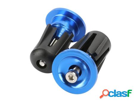Tapones Finales De Manillar Para Ciclo 1 Par Azul