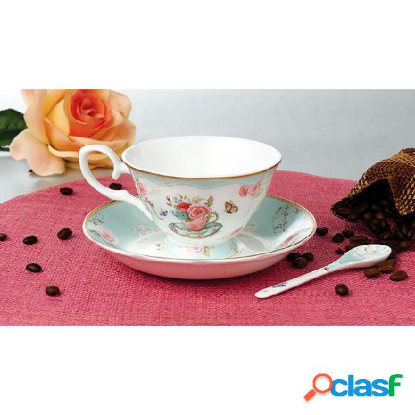 Tea cups and saucers set ceramic teacup high grade bone