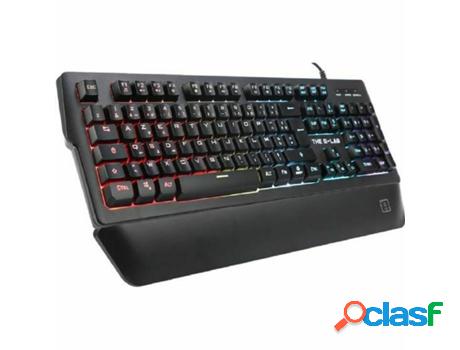 Teclado Gaming THE G-LAB 64339 (Membrana - Francés - Negro)