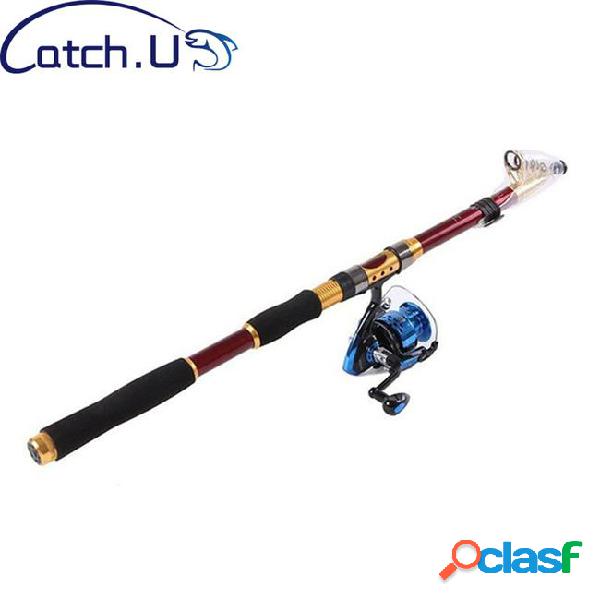 Telescopic and reel set combo carbon telescopic and spinning