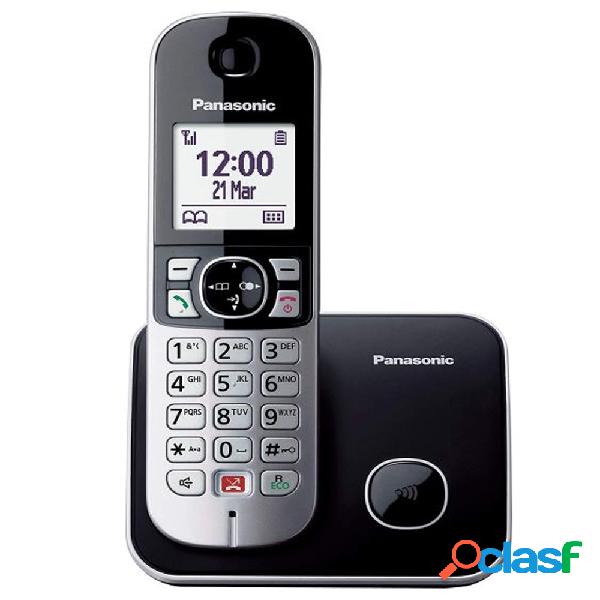 Teléfono PANASONIC KX-TG6851SPB Negro Bloqueo