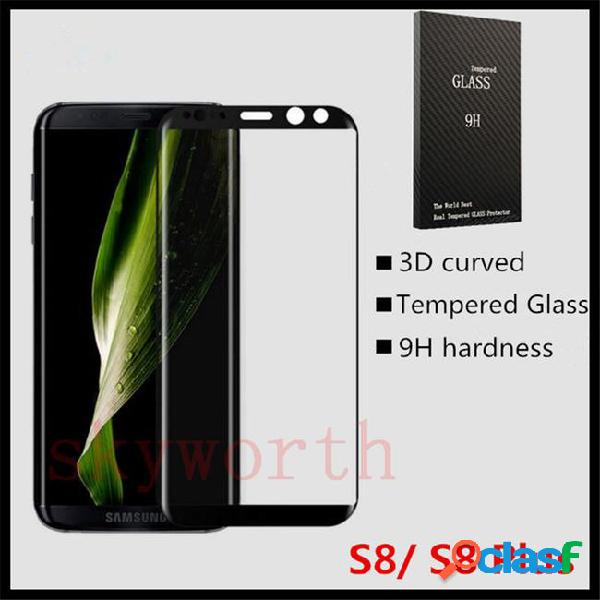 Tempered glass 3d curved screen protector for samsung galaxy