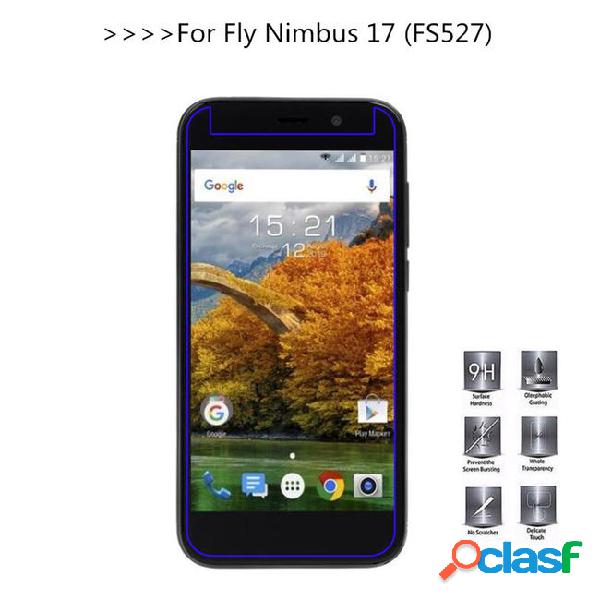 Tempered glass for fly nimbus 17 fs527 screen protector 9h