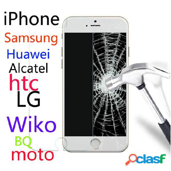 Tempered glass for iphone samsung huawei htc lg alcatel moto