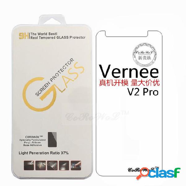 Tempered glass for vernee v2 pro screen protector 9h 2.5d