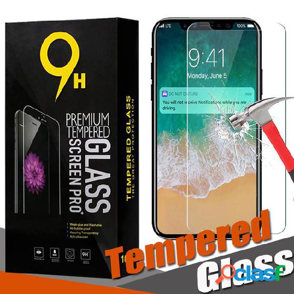 Tempered glass screen protector film guard 9h premium