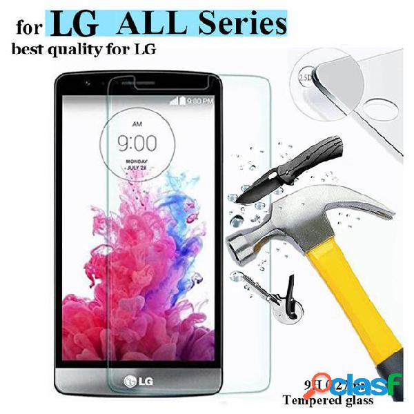 Tempered glass screen protector front cover film for lg leon