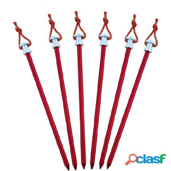 Tent peg stake aluminium alloy nails with rope for large