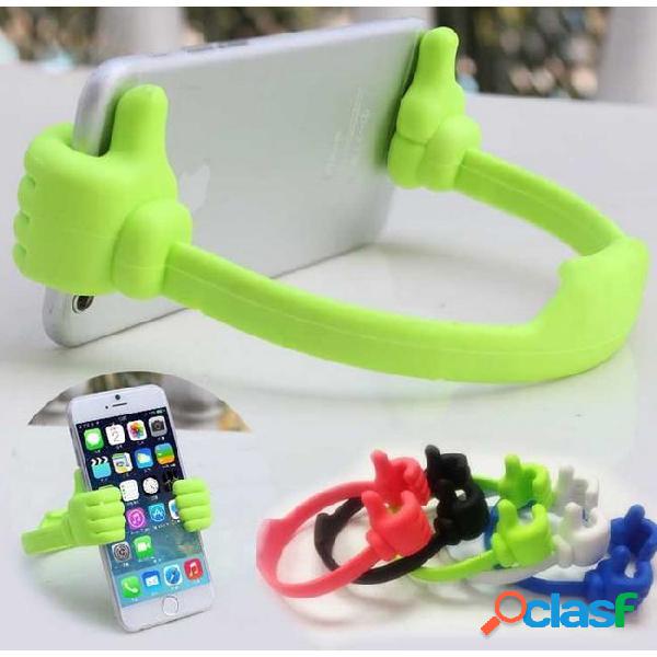 This cute helping hands phone mount holds your device so you