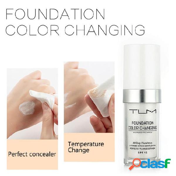 Tlm 30ml color changing liquid foundation oil-control