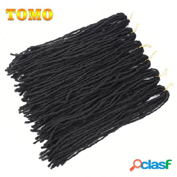 Tomo 20inch crochet braids black color soft and tight faux