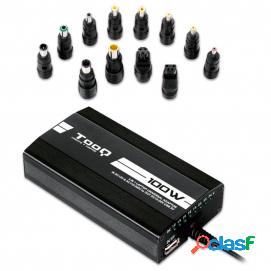 Tooq Cargador Universal Portatil Tqlc-100bs01m 100w 3 En 1