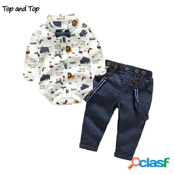 Top and top toddler suit baby boy clothes 2018 newborn boy