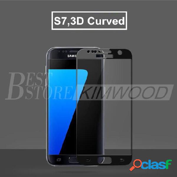 Top quality. 3 color 3d curved full cover tempered glass for