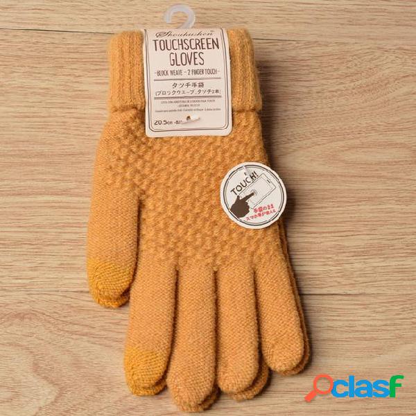 Touch screen winter gloves protector fashionable cashmere