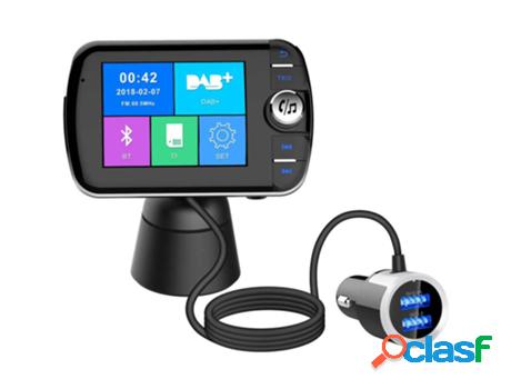 Transmisor FM Bluetooth inalámbrico con pantalla LCD