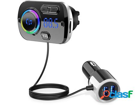 Transmisor FM inalámbrico para el coche Bluetooth 5.0 QC3