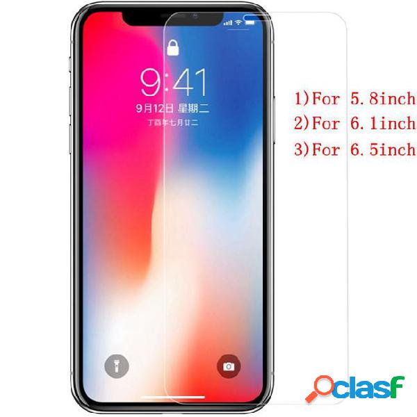 Transparent tempered glass screen protector for iphone xr xs