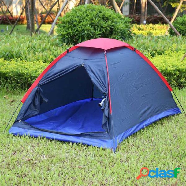 Two person outdoor camping tent kit fiberglass pole water