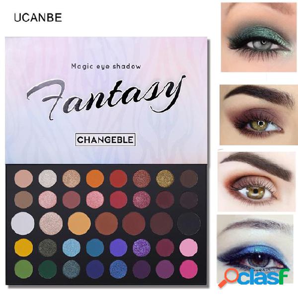 Ucanbe 39color shimmer + matte eyeshadow palette highlight