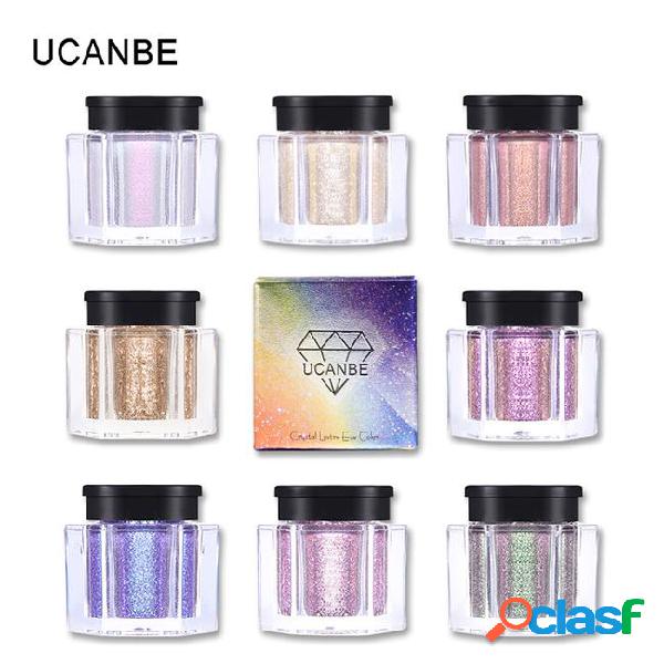 Ucanbe brand crystal luster glitter eyeshadow powder pigment