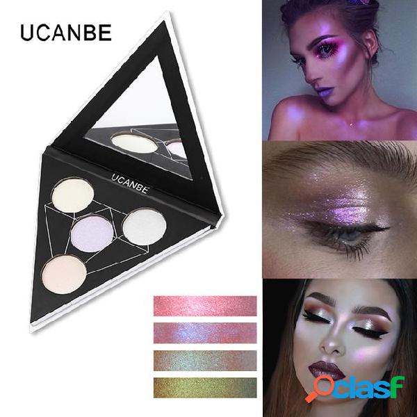 Ucanbe brand prism glow eyeshadow makeup palette triangle