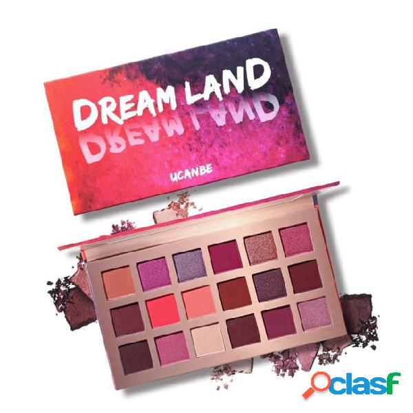 Ucanbe shimmer matte dreamland eyeshadow makeup palette 18