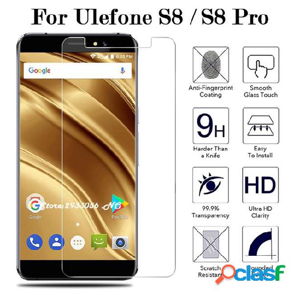Ulefone s8/s8 pro tempered glass screen protector 9h 2.5d