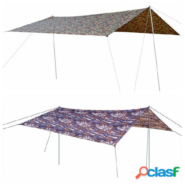 Ultralarge waterproof 5-8 person tarp large camouflage sun
