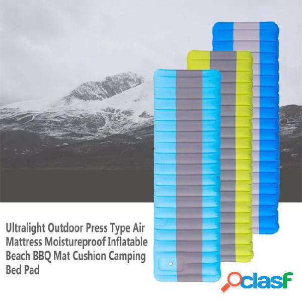 Ultralight outdoor press type air mattress moistureproof