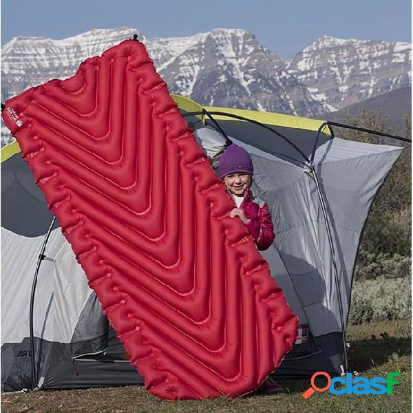 Ultralight outdoor wavy air mattress inflatable mat cushion