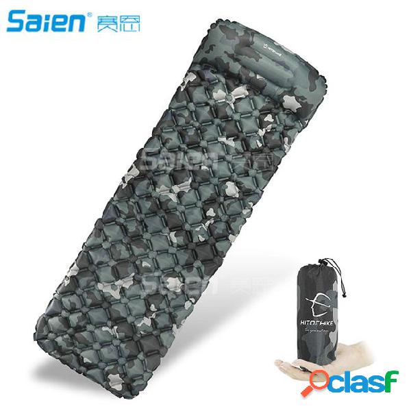 Ultralight sleeping pad buckle design built-in pillow